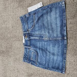 Urban Outfitters BDG Skirt Mini Blue Denim Pockets Women Size XS NWT